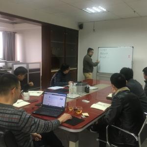GUSHI sales team are training with teacher JAC  GUSHI sales team are training with teacher JAC