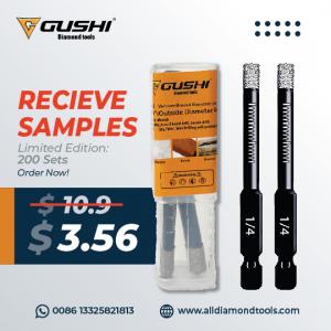 A Two Piece Set Of Vacuum Brazed Core Drill Bits, Only For $3.56!