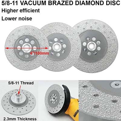 Double Sided Vacuum Braze Grinding Cutting Disc