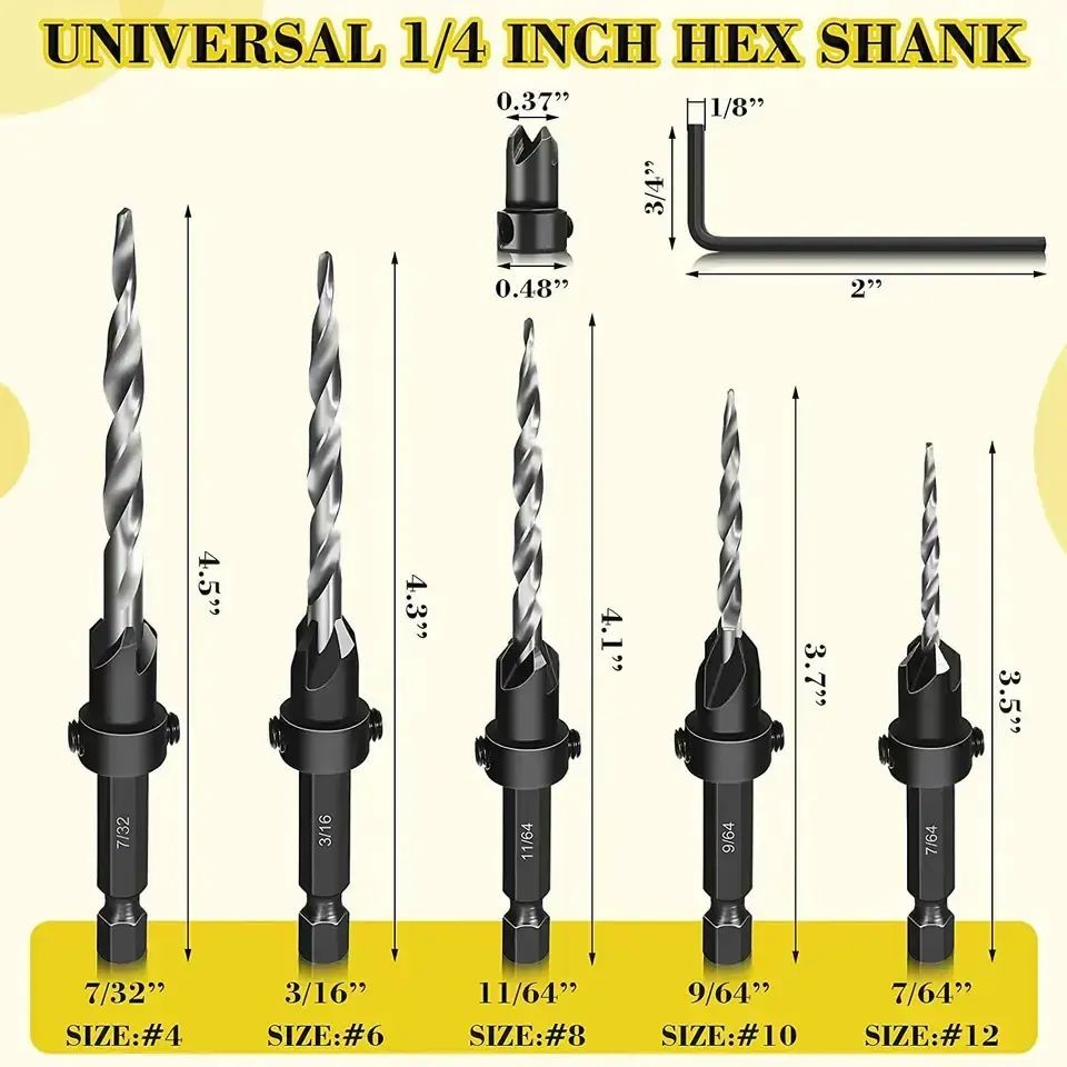 Wood Hex Shank Drill Bits