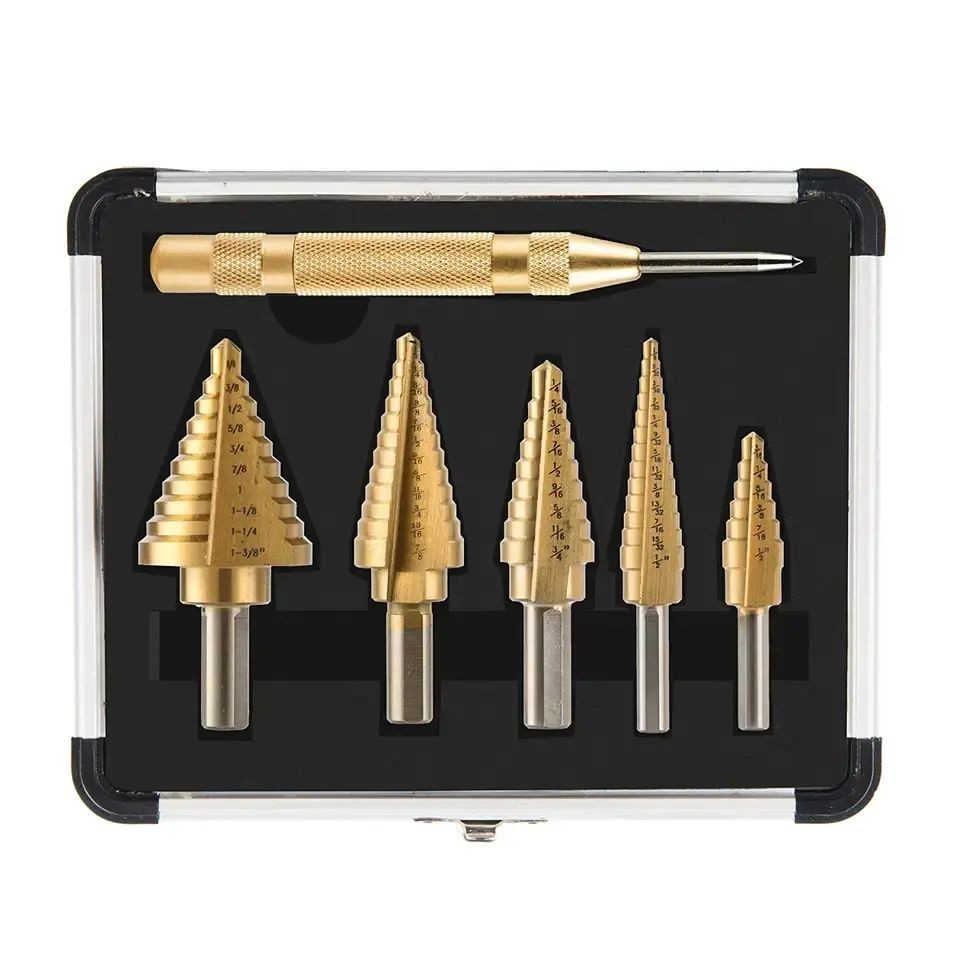 Wood Step Drill Bit Set