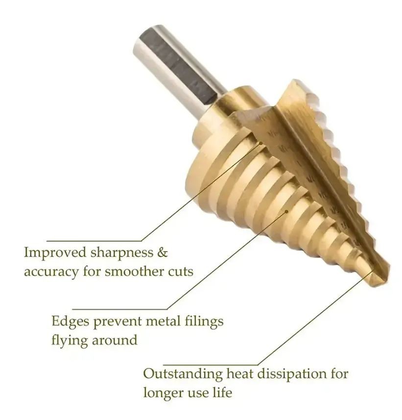 Wood Step Drill Bit