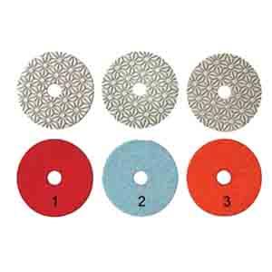 3-step polishing pads