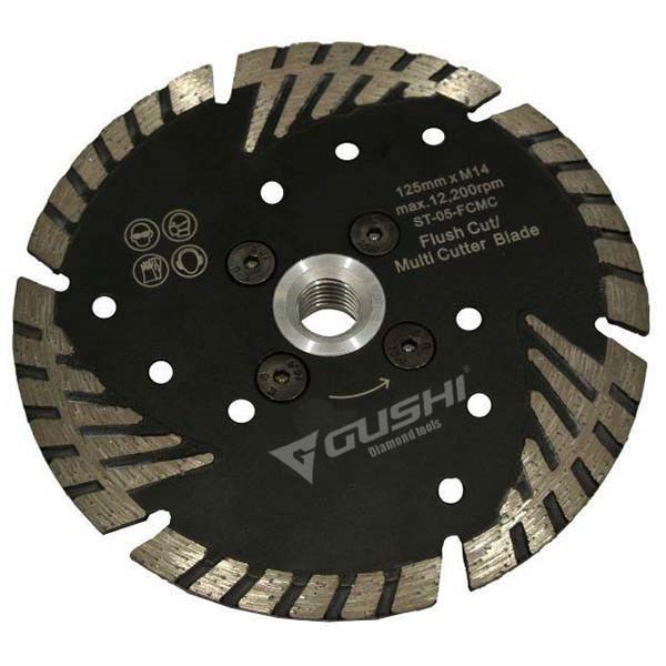 Flush cut diamond blade